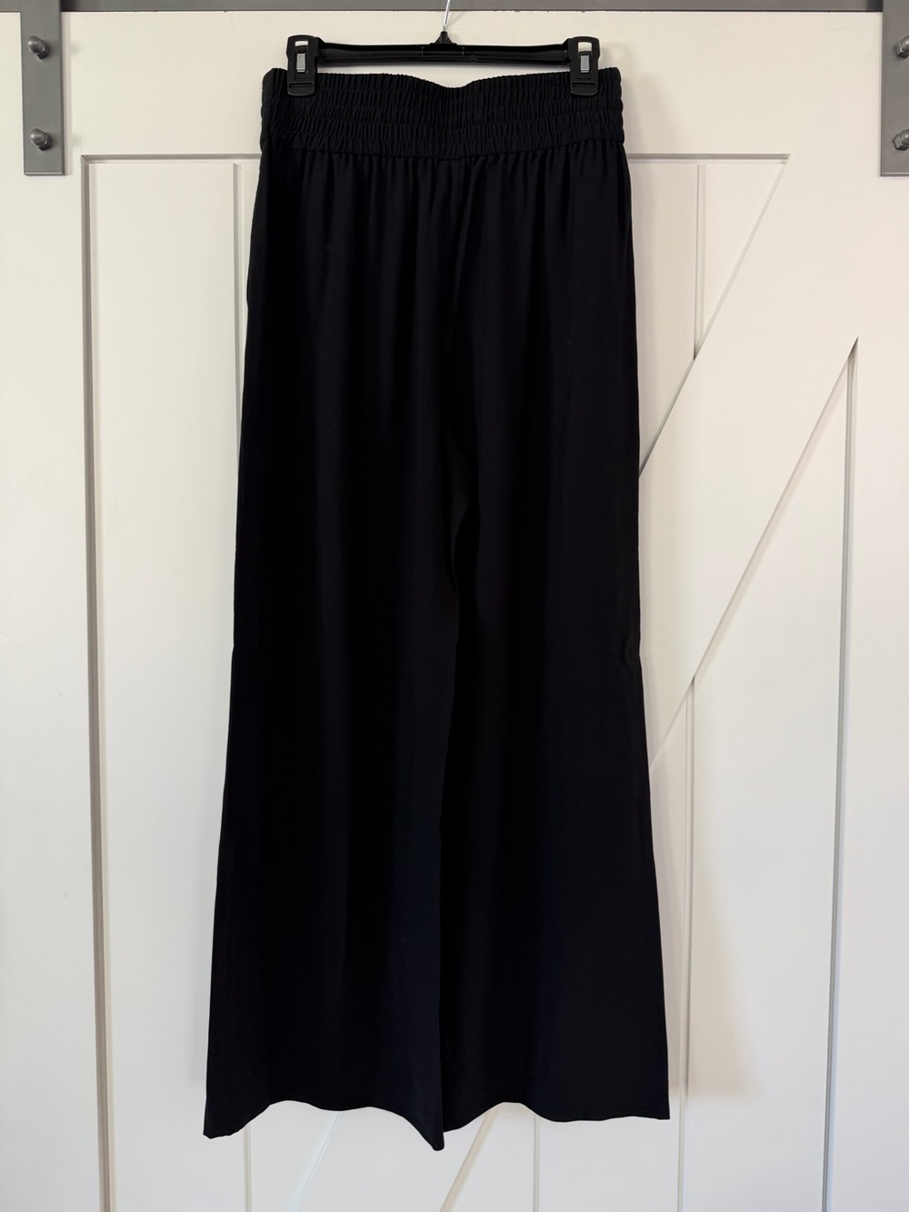 Open Edit Black Drawstring Wide-Leg Palazzo Pants - Picture 4 of 9